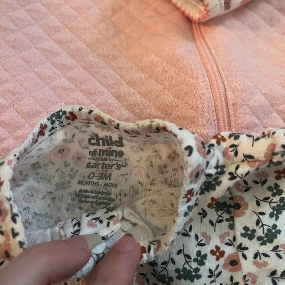 Baby Girl Sleepers Newborn 0-3 months Infant Sleep wear Lot Set of 6 - Picture 4 of 8